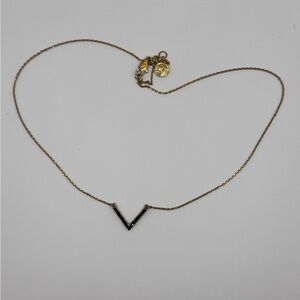 Michael Kors Gold V-Shaped Necklace